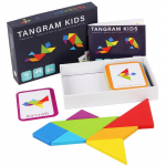 Puidust Tangram Pusled Lauam&auml;ngud Lastele Montessori Haridusm&auml;nguasjad Lapsed Lasteaed Geomeetriliste kujundite &Otilde;ppevahendid