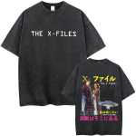 Pestud Vintage Film The X Files The Truth Is Out There Graafilised T-s&auml;rgid Meestele Naistele Vabaaja Retro Puuvillased L&uuml;hikeste Varrukatega T-s&auml;rgid L black