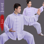 Puuvilla-siidist Tai Chi &uuml;likond naistele ja meestele - Kevad/Suvi V&otilde;itluskunstide esinemiskleit XXL (160-190 pounds) helelilla v&auml;rv
