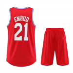 76Ers Ei. 21 Korvpallivormi Komplekt Meeste S&auml;rk S&auml;rk Taskutega M&otilde;lemal Pool M-5XL M/160