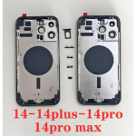 Tagumine korpus kokkupanek iPhone 14 Pro Max 14 Plus 14 Pro jaoks koos akuga Tagakaas Keskmine raam SIM-kaardi salv K&uuml;lgnupud 14