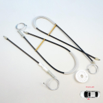 EWR5634 Esipoolne Vasakpoolne Elektriline Aknat&otilde;stuki Regulaatori Remondikomplekt Ford Focus MK2 II Kabrioletile 2006-2010 1699059