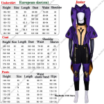 M&auml;ngujesteri Klouni Cosplay Kost&uuml;&uuml;mikomplekt, 3 stiili Keskaegne Jokeririietus M&uuml;tsi, Maski, Kinnaste ja T&auml;ieliku Komplektiga Halloweeni, Karnevali, Cos‑Coni Peo jaoks XS black