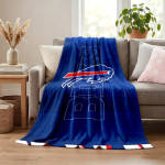 Buffalo Billsi tekk Flanellist tekk Pehme hubane pl&uuml;&uuml;sist visketekk diivani voodi jaoks Kerge kodukaunistus 150cmx180cm