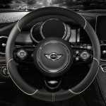Mikrofiiber nahast auto roolikatete komplekt MINI Cooper R50 R55 R56 F57 Clubman Countryman Clubvan Coupe jaoks Autotarvikud beež
