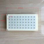 ABS 20.5X10.8cm Ristk&uuml;likukujuline Du&scaron;&scaron;idu&scaron;&scaron;ipea 5 * 10 auguga &Uuml;lemine Pihustus Du&scaron;&scaron;ipea Tarvikud 20.5x10.8cm gray