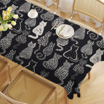 Tekstuuriga kassilaudlina Ristk&uuml;likukujuline plekkkindel laudlina Vahatatud laudlina Lauakate Veekindel laudlina Kaunistus 60*102inch(150*255cm）