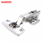 NAIERDI kapi hinged roostevabast terasest k&ouml;&ouml;giuks H&uuml;draulilised hinged siibri puhver m&ouml;&ouml;bel riistvara Full Overlay