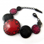 NOA [G5533] - Bracelet Cr&eacute;ateur 'Princesse Pop' rouge punane