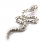 Les Tr&eacute;sors De Lily [K1428] - Pendentif Argent 'Tentation' blanc valge