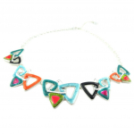 Les Tr&eacute;sors De Lily [P8423] &ndash; disainerkaelakee 'Acapulco' t&uuml;rkiisroheline oranž - 30 mm sinine