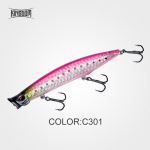 Kingdom Poppersi kalap&uuml;&uuml;gi landid k&otilde;va s&ouml;&ouml;t Topwater 123mm 18,5g,110mm 12,8g,90mm 7,5g kvaliteetkonksud Kunstlik kalalant mudel 3508 18.5g