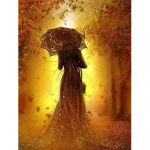 5D isetegemise teemantmaal Vintage naisepilt Teemanttikandid portree mosaiikkomplekti sisustus 20X30CM