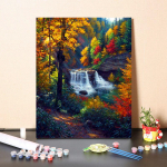 DIY v&auml;rvid numbrite j&auml;rgi &otilde;limaali komplekt L&otilde;uend DIY &otilde;limaal numbrite j&auml;rgi Seinakunsti kaunistused kodukinki kunstiks ja hobideks 40x50cm no frame