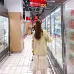 2020. aasta s&uuml;gis, uus Korea naiste avar l&uuml;hike kampsun &uuml;hev&auml;rviline Lazy Wind kampsun, V-kaelusega puhas villane kampsun, v&auml;ljast &otilde;huke One Size beež