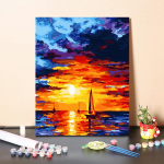 DIY Maalimine numbrite j&auml;rgi Hobid K&auml;sit&ouml;&ouml; Kunst Kodukaunistamine Numbrid Maalimine Digitaalne &otilde;limaal 40x50cm no frame