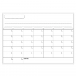 Magnetic Dry Erase Tahvel Kalender Tahvel K&uuml;lmkapp Kleebised K&ouml;&ouml;k K&uuml;lmik Valge Tahvel jaoks White