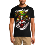 Meeste rebenenud T-s&auml;rk Angry Cat - Mad Kitten Totem Vintage meeste s&auml;rk XS h&otilde;bedane liivav&auml;rv