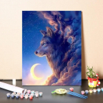 Digitaalne &otilde;limaal Numbrite maalimine DIY maalimine numbrite j&auml;rgi &Otilde;limaal Kodukaunistuse l&otilde;uend 40x50cm no frame