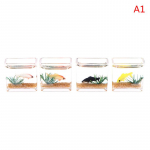 Nukumaja miniatuurne klaasist kalapaakkauss Akvaarium Nukumaja kodukaunistusega m&auml;nguasi A2