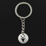 Moodne 30 mm v&otilde;tmehoidja metallist v&otilde;tmehoidja v&otilde;tmehoidja ehted antiikne pronksiga kaetud hirvepea 18x18 mm ripats h&otilde;be