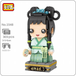 LOZ 1548 Hiina iidne legend valgest maost, rohelisest koletisest ventilaator, 3D isetegemise miniklotsid, klotsid, ehitusm&auml;nguasi lastele, kingitus ilma karbita