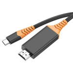 Essager C-t&uuml;&uuml;pi USB-HDMI-&uuml;hilduv kaabel Thunderbolt Converter MacBook iPad Pro jaoks USB-C HDMI-&uuml;hilduv 2.0 4K adapter 2M must