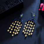 WWJ Retro Royal Blue Cubic Zirconia l&uuml;hter Tutt K&otilde;rvar&otilde;ngad mitmev&auml;rviline