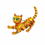 Blucome Enamel Animal Corsage naistele Meeste kampsun Hijab Pins Uusaasta kingitused kuldne