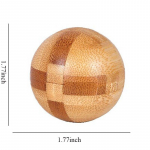 Puidust Kong Ming Lock Lu Ban Lock IQ Peamurdmine Hariv m&auml;nguasi lastele Lastele Montessori 3D-m&otilde;istatused M&auml;ng Ava m&auml;nguasjad t&auml;iskasvanutele Ball lock