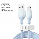 KUULAA vedel silikoonkaabel iPhone 14 13 12 11 Pro Max X XR XS 8 7 6 6S 5 5S SE i Pad laadimislaadija juhe iPhone'i kaablile 1M