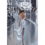 5D ilukunst DIY maastik Teemantmaal Ristpistes T&auml;is&uuml;mmargune t&auml;isteemanttikandid Mosaiik Dekoratiivmaal Full Round 60x90CM