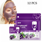 LAIKOU Baklažaani Mudamask 12 tk Mask Muda N&auml;opuhastus Mudamask Nahahooldustooted 12pcs