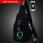 Uus vargusvastane meeste kott Meeste rinnakott vabaaja k&auml;ekott Multifunktsionaalne &otilde;lakott L&otilde;uendist k&auml;ekott Laadimine