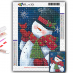 5D DIY Teemantmaaling J&otilde;ulupuu J&otilde;uluvana Lumemees Ristpistes Teemantkunst tikandid Mosaiik Home Deco Full Round 20X30CM