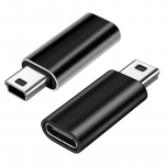 Mini 5 kontaktiga USB-adapter B isane USB-t&uuml;&uuml;pi C emane andmeedastuspistik