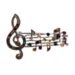 Les Tr&eacute;sors De Lily [R8523] &ndash; mitmev&auml;rviline kujunduspross  Music  - 45x35 mm mitmev&auml;rviline