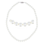 Les Tr&eacute;sors De Lily [R7244] - h&otilde;bedane p&auml;rlikee 'Perla' valge - 45 cm 8 mm valge