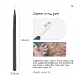 Nail Art Lines v&auml;rvimispliiats pintsel UV geellaki n&auml;pun&auml;iteid Flower Lines Stripe prantsuse joonistus manik&uuml;&uuml;ri t&ouml;&ouml;riist