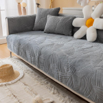 Jacquard tekk Diivani kate &Uuml;hev&auml;rviline Libisemisvastane Diivani Tekid Elutoa Pehmed Istmekatted Erinevas suuruses kodukaunistuseks 70*70cm helehall v&auml;rv