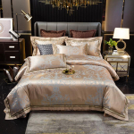 15 v&auml;rvi kvaliteetseid puuvillaseid voodilinu Tekikomplektid Neljaosaline pulmapesu Jacquard voodilinad pluss puuvillane voodikate 2.0m bed