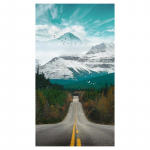 P&otilde;hjamaade reisimine, maastik, l&otilde;uend maalimine p&auml;ikeseloojang m&auml;gi metstee loodusmaastik plakat, seinakunst magamistoa sisekujunduseks 20x40cm