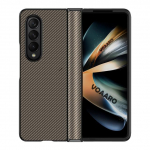 Funda Samsung Galaxy Fold 4 &uuml;mbrise hingekaitse t&auml;ielik kate Galaxy Z Fold 4 hingega s&uuml;sinikkiust tekstuuriga Pu-nahast &uuml;mbris For Galaxy Z Fold 4