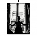 P&otilde;hjamaade plakatid Aknaelu Seinakunst L&otilde;uendimaal Must-valge T&uuml;druku Ananass ja Prindid Elutoa Sisustamiseks Seinapildid A4 21x30cm No Frame