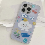 Cloud Smiley Cherry Flower Cartoon Imd telefoni&uuml;mbris iPhone'ile 11 12 Promax 13 14 Pro Max Armas armas tagakaane alus For iphone 12promax