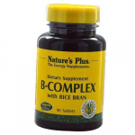 B-vitamiinide kompleks riisikliiga, B-vitamiinide kompleks riisikliiga, Nature's Plus 90 tabletti (36375004) 90tab