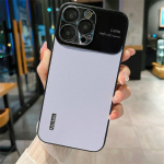 Luksuslik uus tavalisest nahast mustriga suur aken objektiiviga telefoni&uuml;mbrisega, mis sobib iPhone 14 13 12 11 Pro Max k&otilde;ikeh&otilde;lmava kukkumisvastase &uuml;mbrisega iPhone 14 Pro Max valge