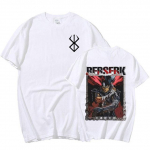 Jaapani anime Berserk Guts Graafiline T-s&auml;rk Swordsman Gatsu Sacrifice Zodd Fight Suvised T-s&auml;rgid Meeste Naiste Puuvillane Gooti T-s&auml;rgid T&auml;navar&otilde;ivad XXXL valge