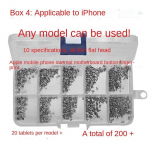 Sideseadmete hoolduseks sobivad M1, M1.2, M1.4, M2, M2.5, M3 roostevabast terasest kruvid. 4 (10 grids 200 capsules)