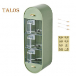 V&uuml;rtskarbiga integreeritud tolmukindel PP materjal Praktiline l&ouml;&ouml;givaba v&uuml;rtsikonteiner koduvarustus heleroheline v&auml;rv